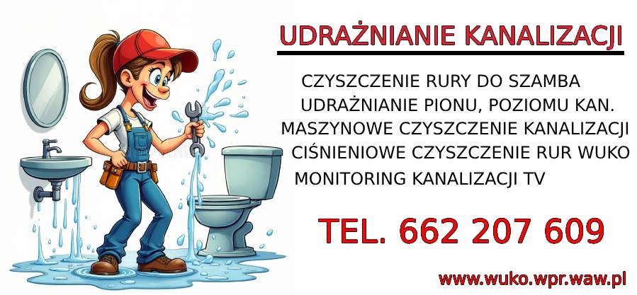 Czyszczenie kanalizacji WUKO